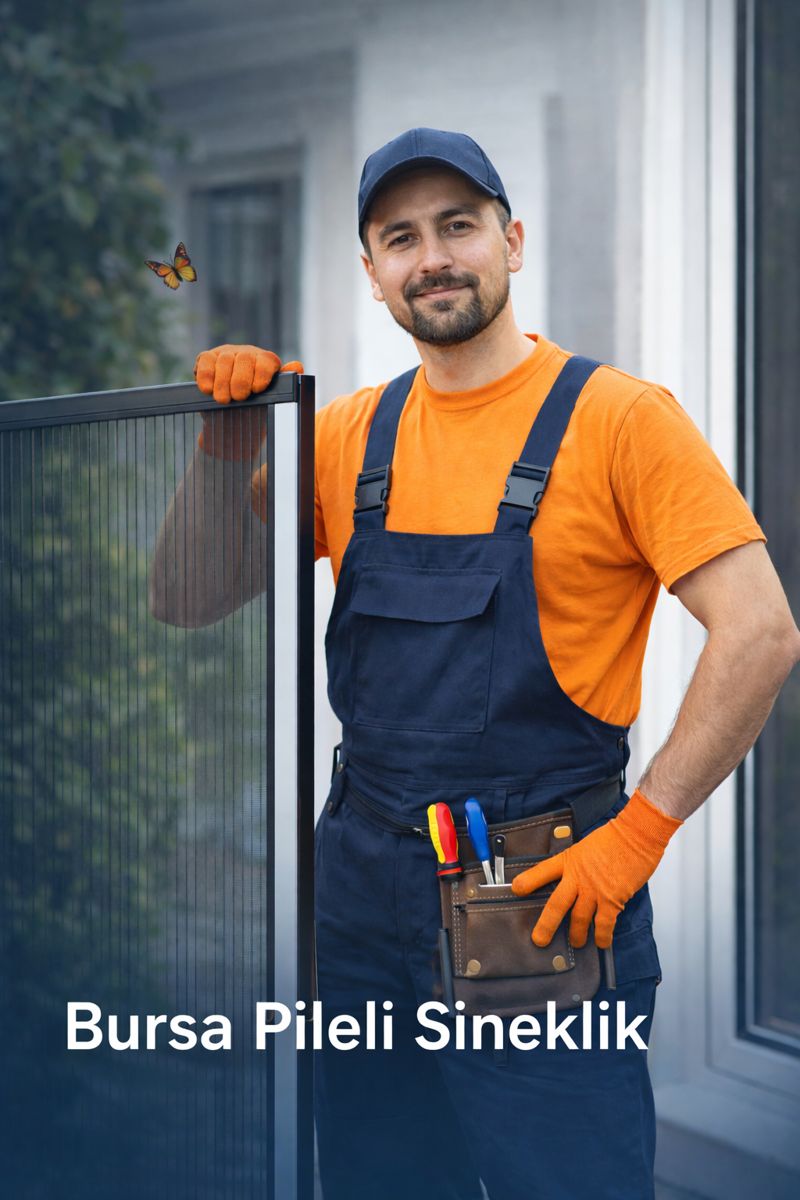 Bursa pileli sineklik pencere uygulaması